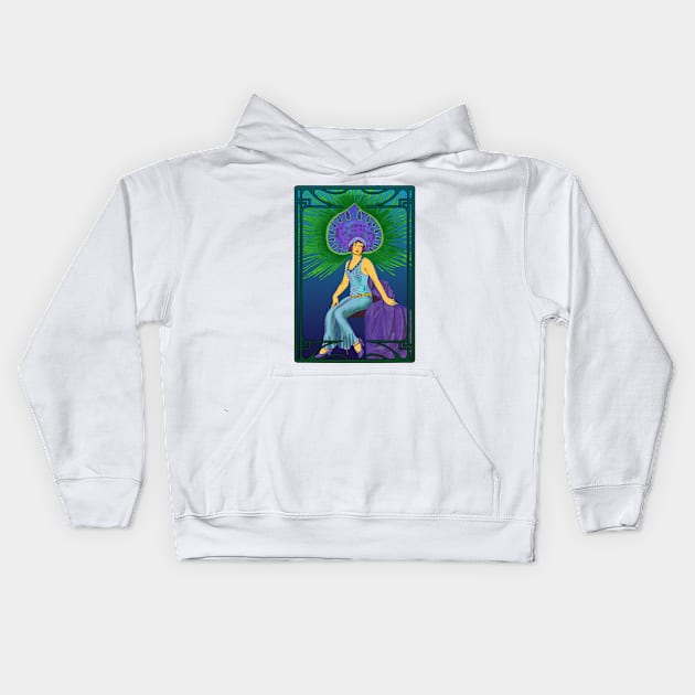 Poster Girl (blue) Kids Hoodie by Soth Studio